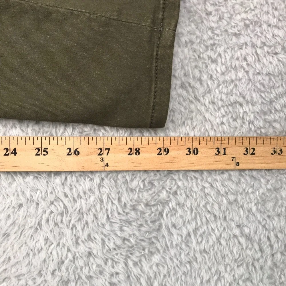 The Perfect Jean NYC Denkahki Mens 29 (30x29) Green Slim Fit Stretch Chino Pants